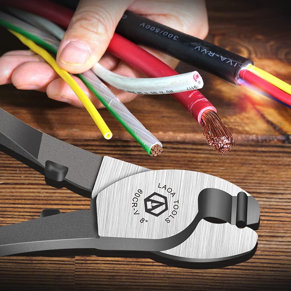LAOA High Leverage Cable Cutter for Cutting Aluminum, Copper, Wire Communication Cables (set)(15 days to the US)