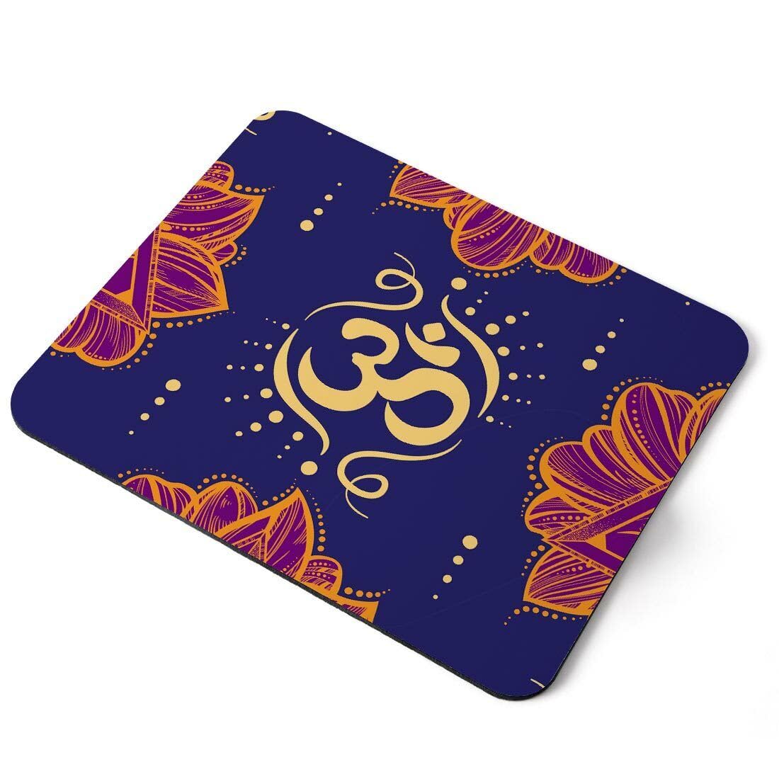 MIKKA ENTERPRISES Mouse Mat Pad - Ohm Spiritual Symbol Laptop PC Desk Office #14301 Printed Rubber Mouse pad, Home Office Use, Non Slip