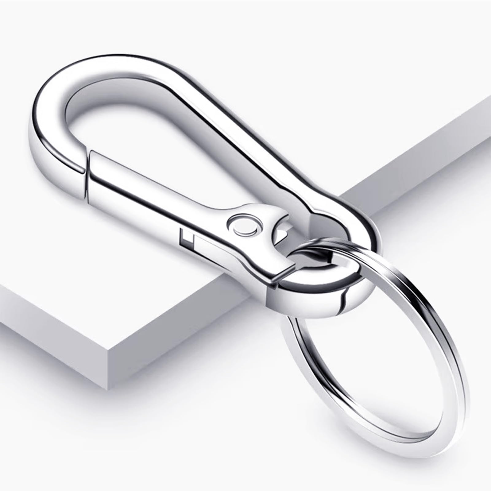 Qancekoo Metal Carabiner Clip Keyring Keychain Hook Holder