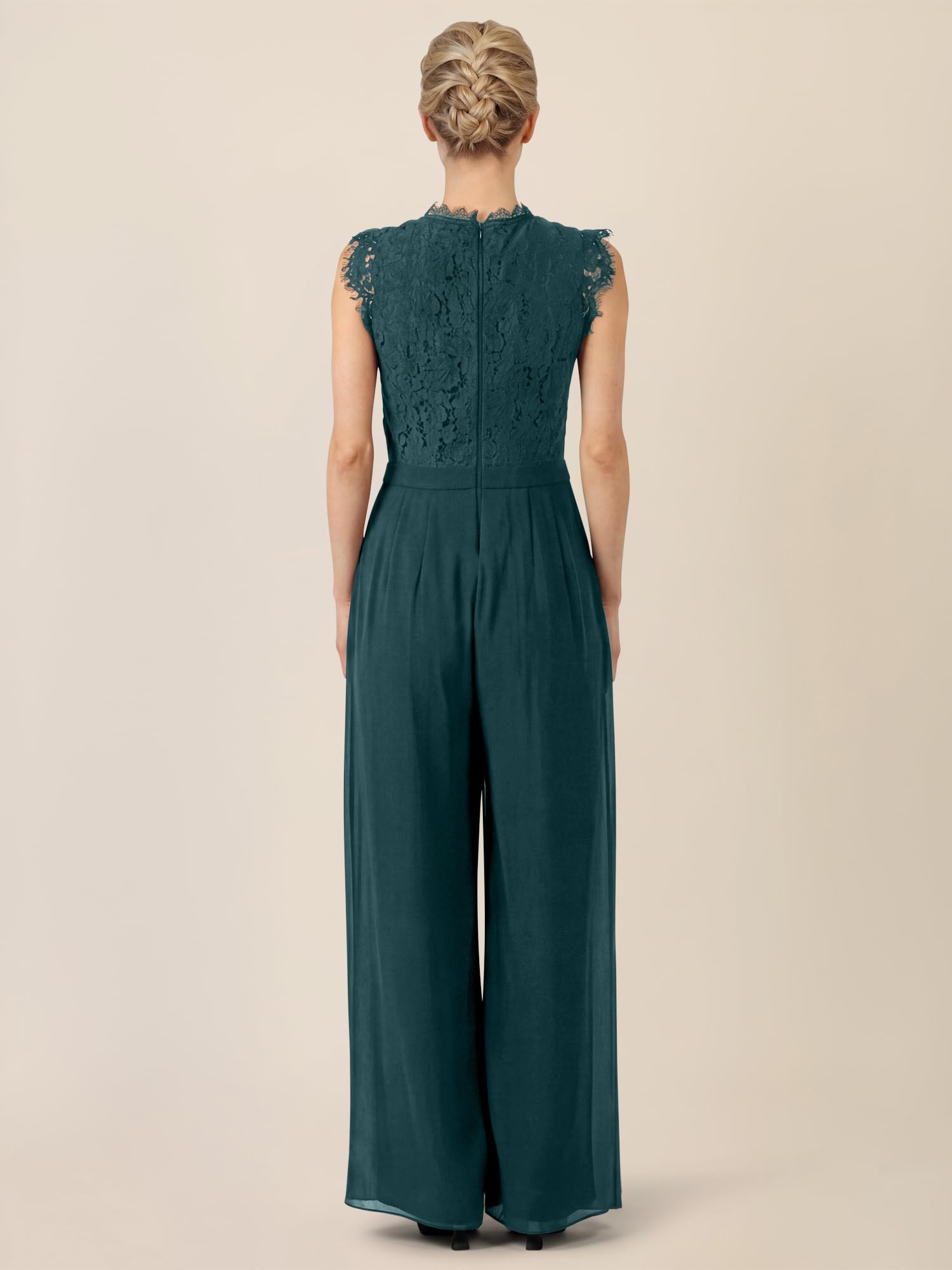 APART Fashion Damen Overall mit Spitzenoberteil overall