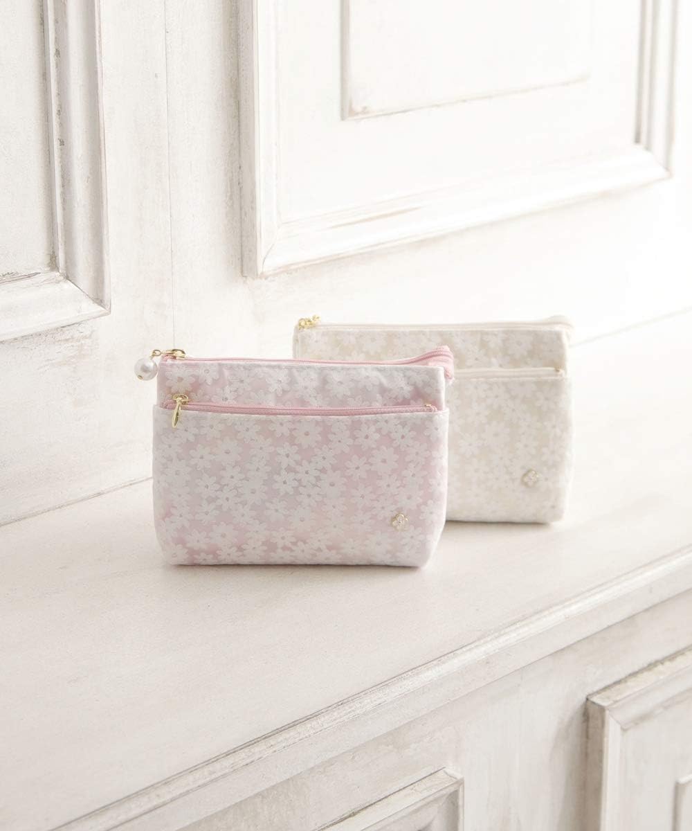 [ アフタヌーンティー リビング ] AfternoonTea LIVING ポーチ フラワー レース ダブル ポーチ