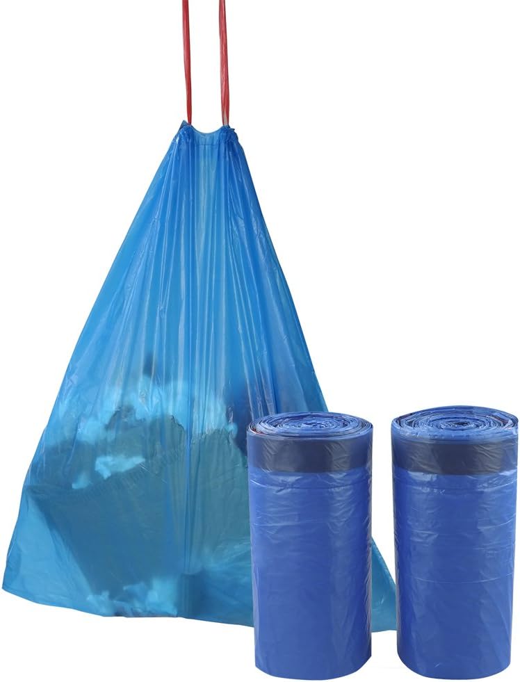 3 Gallon Drawstring Small Trash Bag, Garbage Bags, Blue, 220 Counts 3 Gallon Drawstring Small Trash Bag, Garbage Bags, Blue, 220 Counts