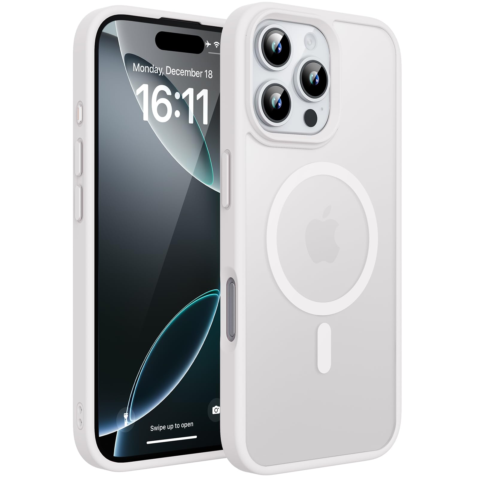 degeca Strong Magnetic for iPhone 16 Pro Case, Military Grade Drop Protection, Compatible with MagSafe, Shockproof Anti-Fingerprint Translucent Slim