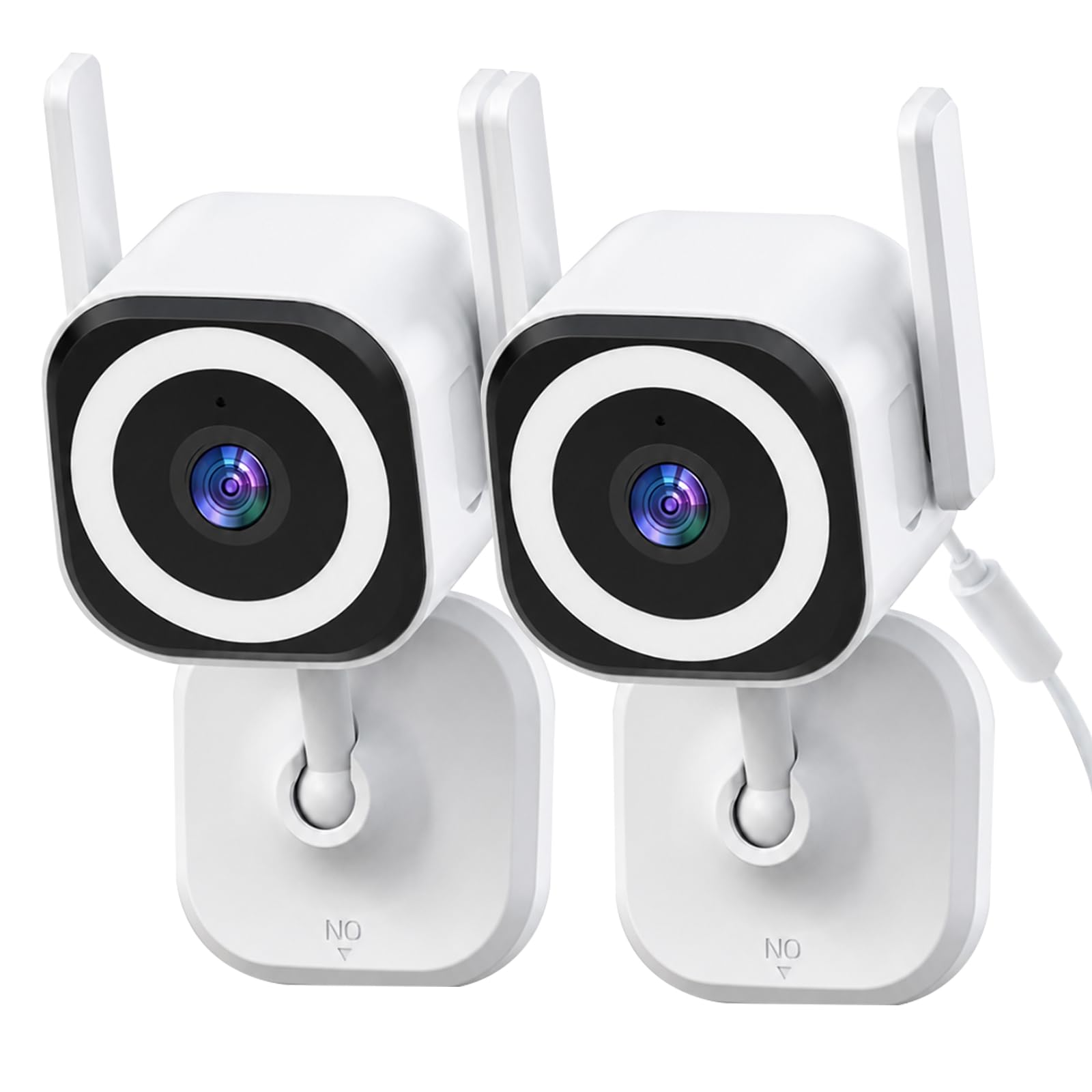 Caméra de surveillance extérieur/intérieur, babyphone 2K avec application