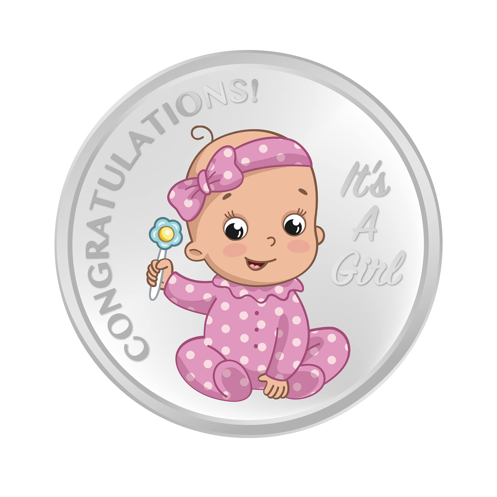 New Born Baby Girl Gift 10 Grams Silver Coin 999 Pure (B09DL7KRBC) Amazon Price History, Amazon Price Tracker