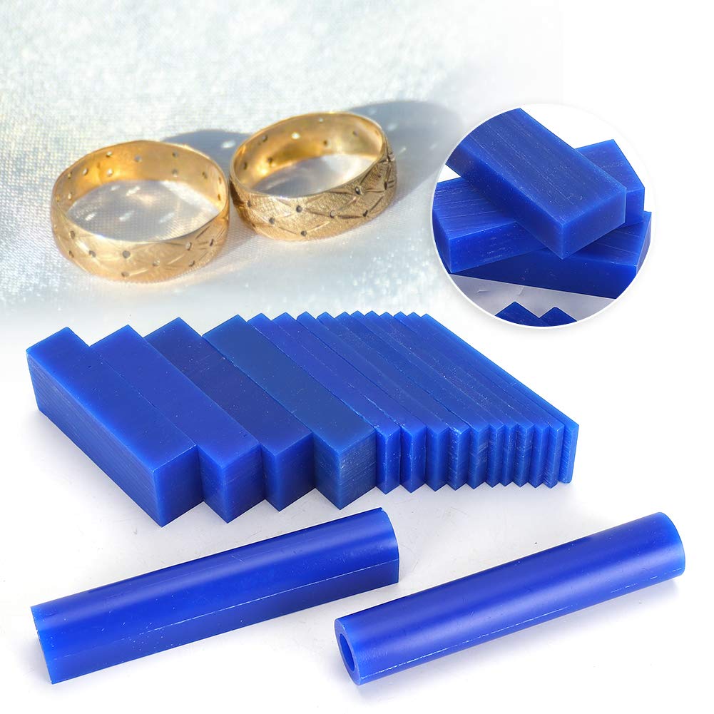Jewelry Making Wax Set - Blue Wax Tubes and Sheets - and - Ideal for Craft Jewelry Enthusiasts