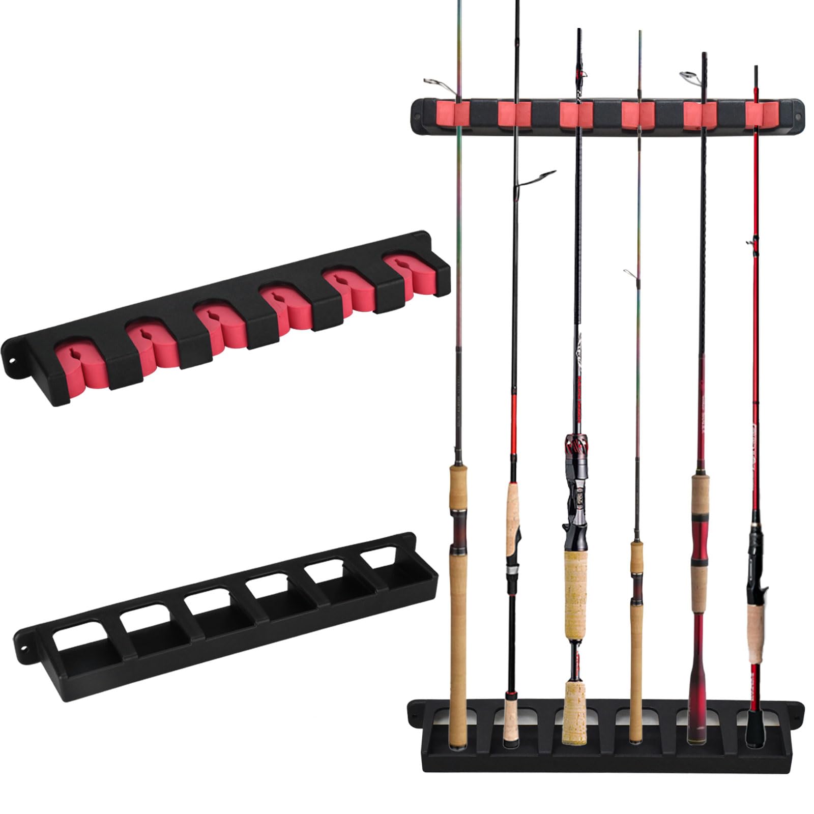 Wall Mount Fishing Rod Holders - Garage & Home -13 Wall Mount Fishing Rod Holders - Garage & Home -13