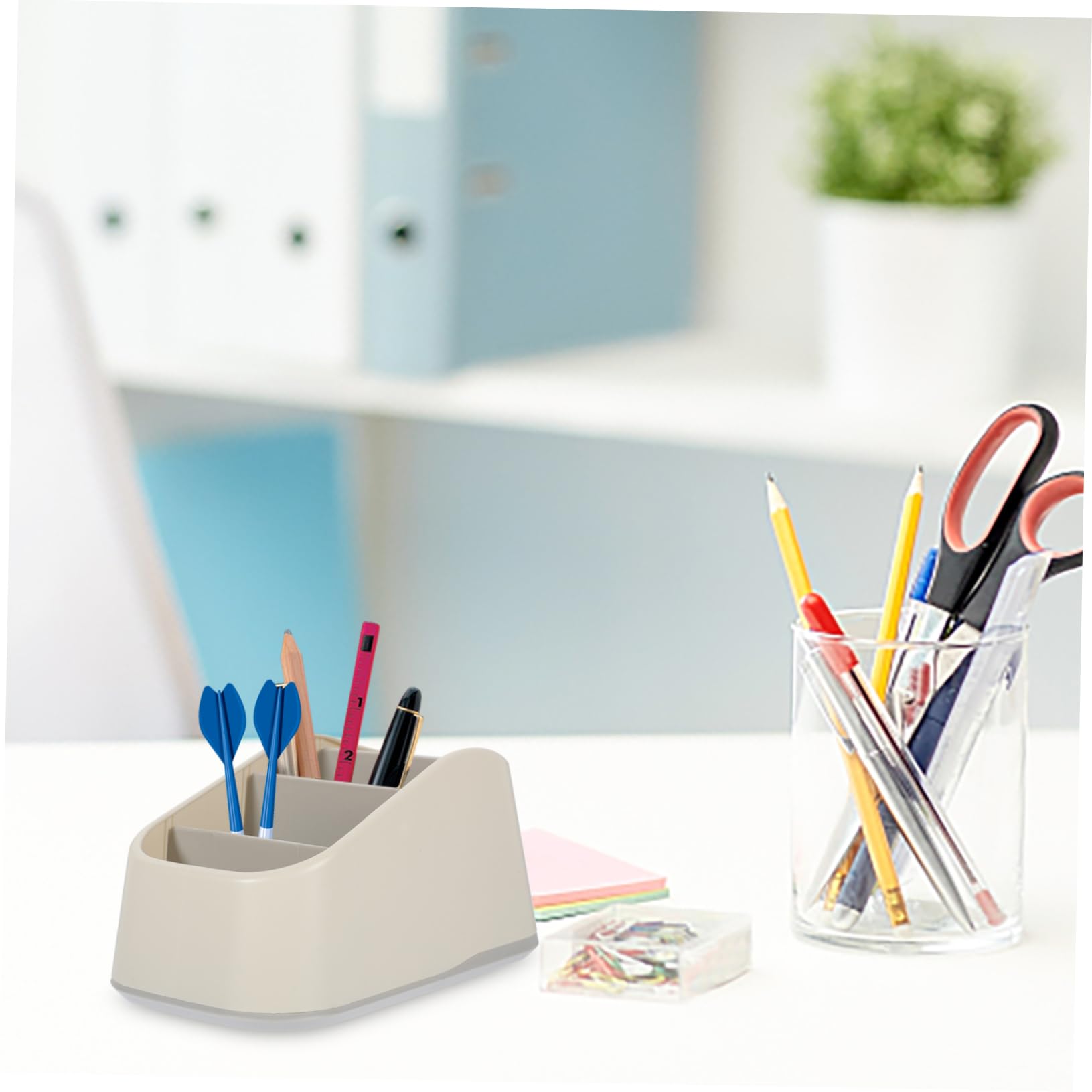 NUOBESTY 4piezas Caja De Almacenamiento Multifuncional Para Control Remoto y Accesorios De Oficina Organizador De Escritorio Compartimentos Para Hogar y Sala De Estar