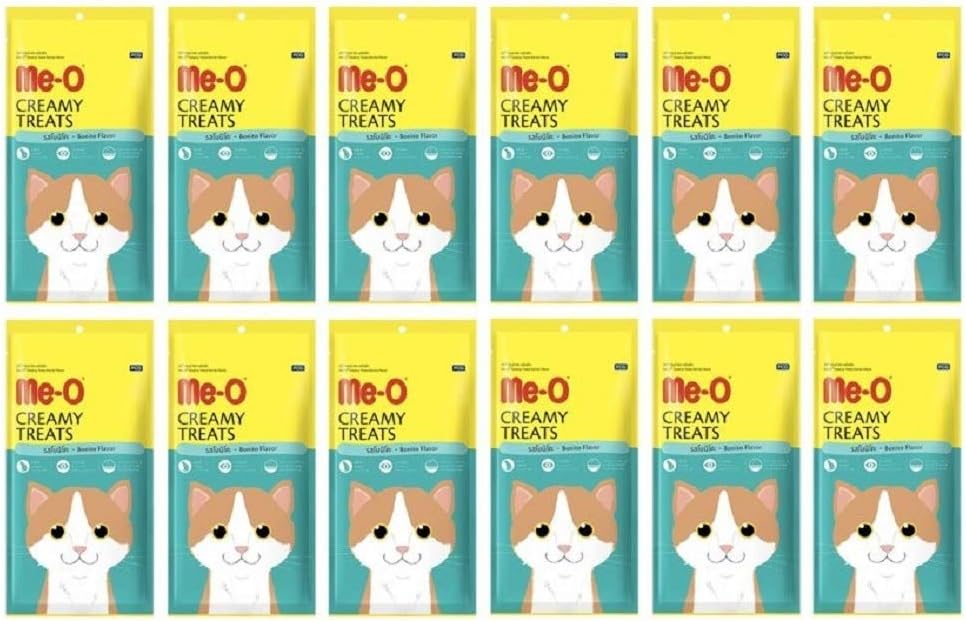 Creamy Treats - Pack of 12 (Bonito), Red (Sdkdjsj), All Life Stages, Cat