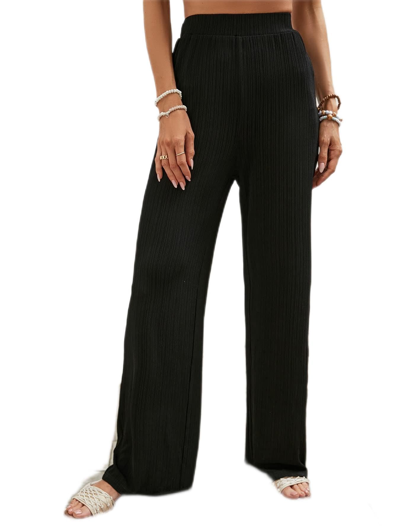 CRYBA Womens Pants High Waist Wide Leg Pants Pant for Women