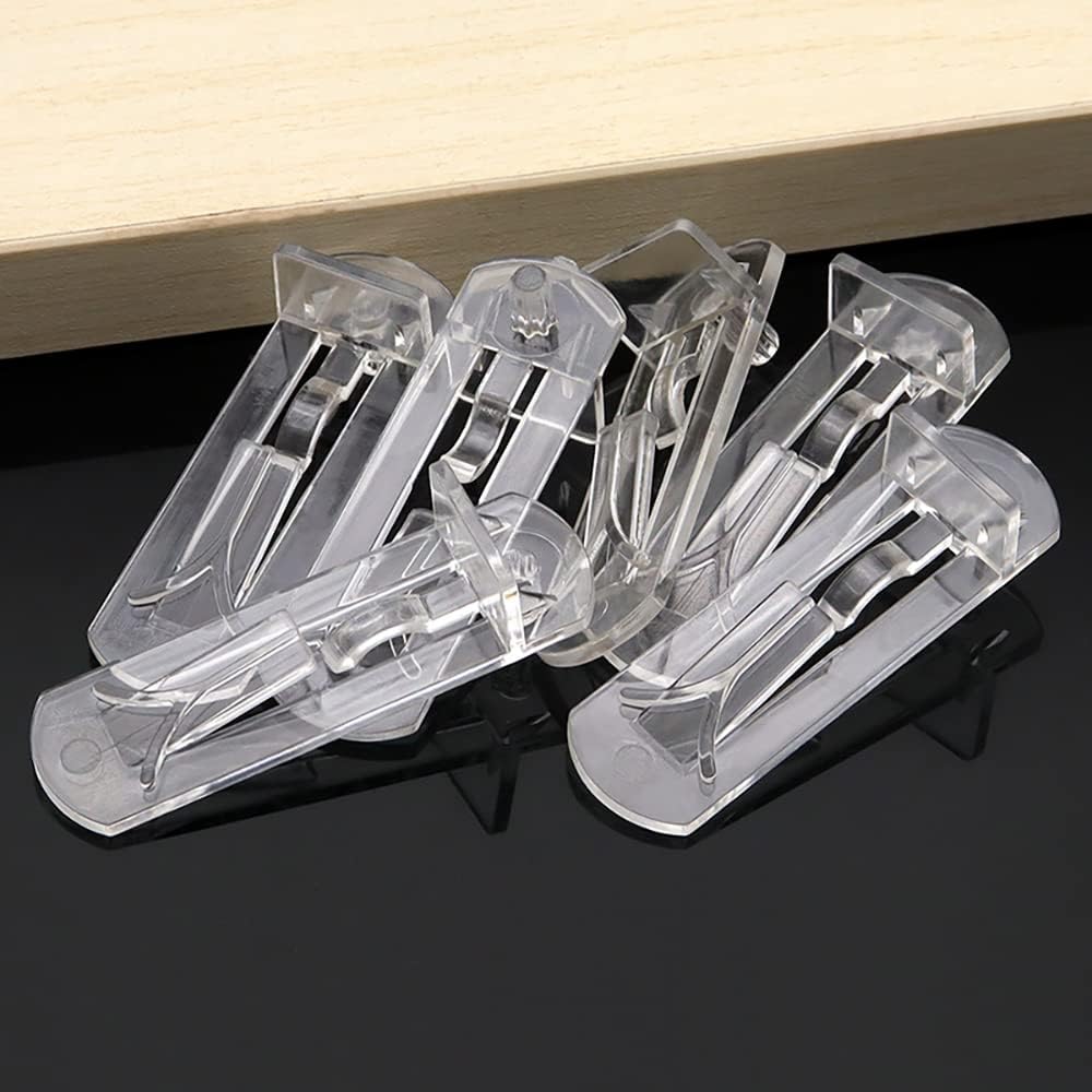 50 Pcs Plastic Cabinet Shelf Clips, Fits 5mm Hole and 3/4" Thick Shelf
