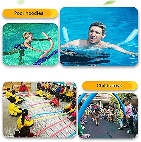 Children's Swim Noodles,Floating Pool Noodles Foam Tube, Super Thick Swim Pool Foam Noodles, 52 Inches Bright Colorful Swimming Pool Foam Stick, Swimming Pool Accessories For Kids Adults (Blue) #TOP2