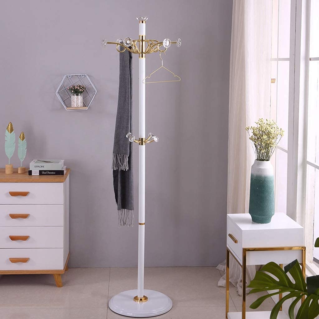 ZQDMYT Porte-Manteau en Alliage d'aluminium ， Crochet Rotatif en Acier Inoxydable Chapeau Veste Porte-Cintre en Tissu Support de Rangement Maison Salon ， Assemblage Facile