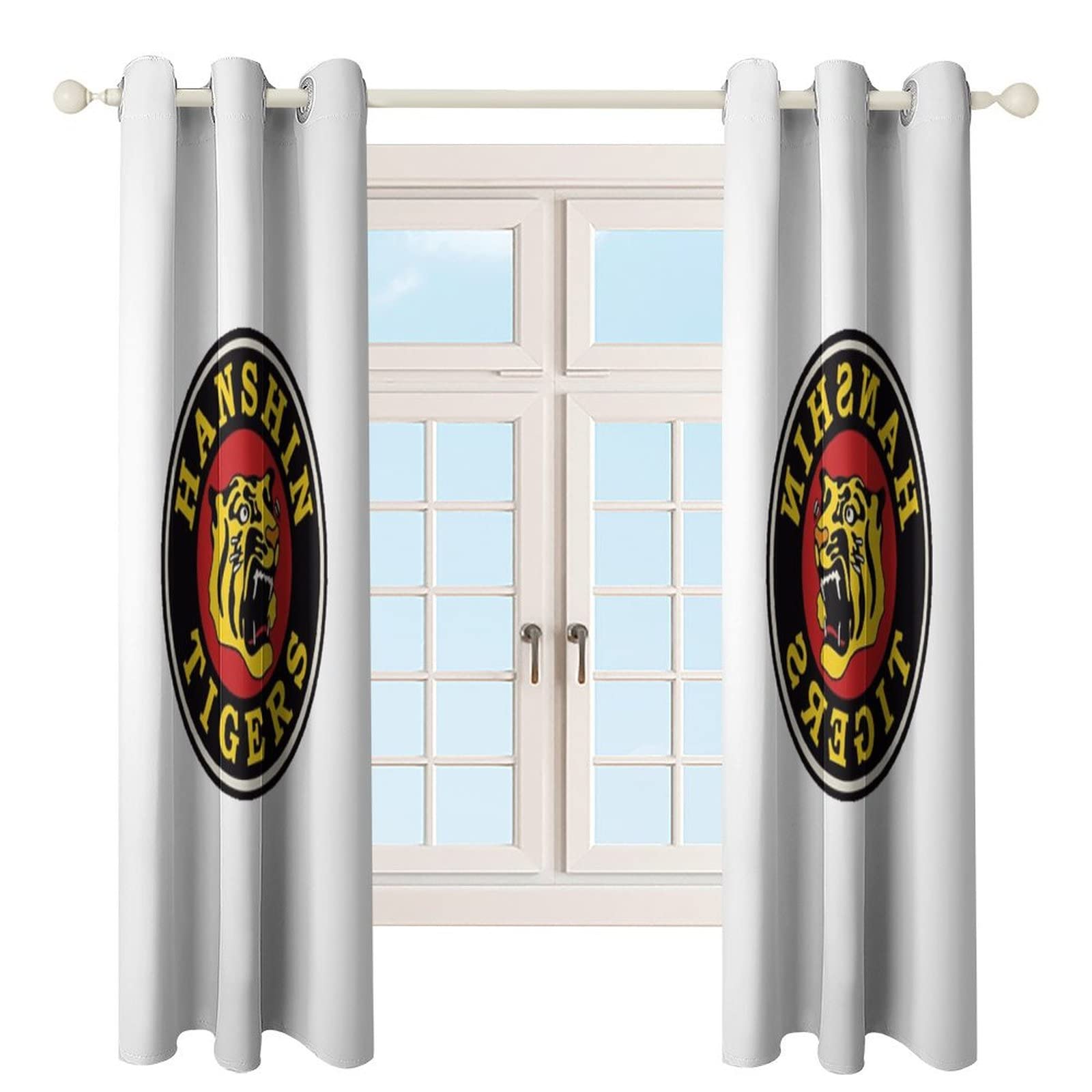 Tigersタイガース 2枚セット100×178 遮光カーテン 2セット Tigers