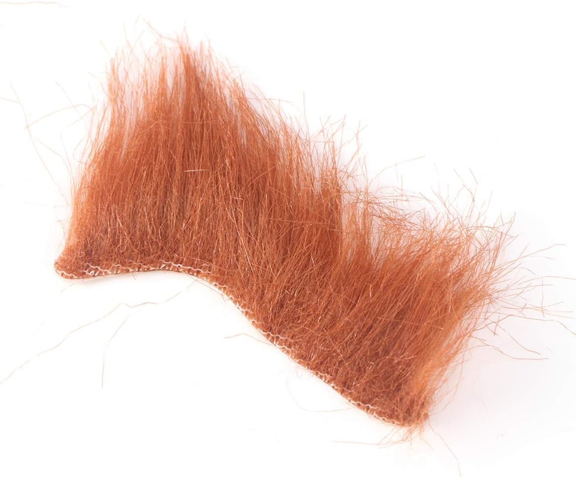 Amosfun 3pcsthree-Piece Man Party Funny Moustache Women Beards up Christmas Disguise Dress Artificial Fake Makeup Facial Halloween Brown Birthday on Kit, for False Novelty Stick Hair : Clothing, Shoes & Jewelry