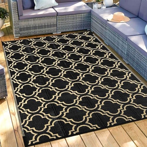 Comeet Large Outdoor Rug 6x9 ft, UV Resistant Waterproof