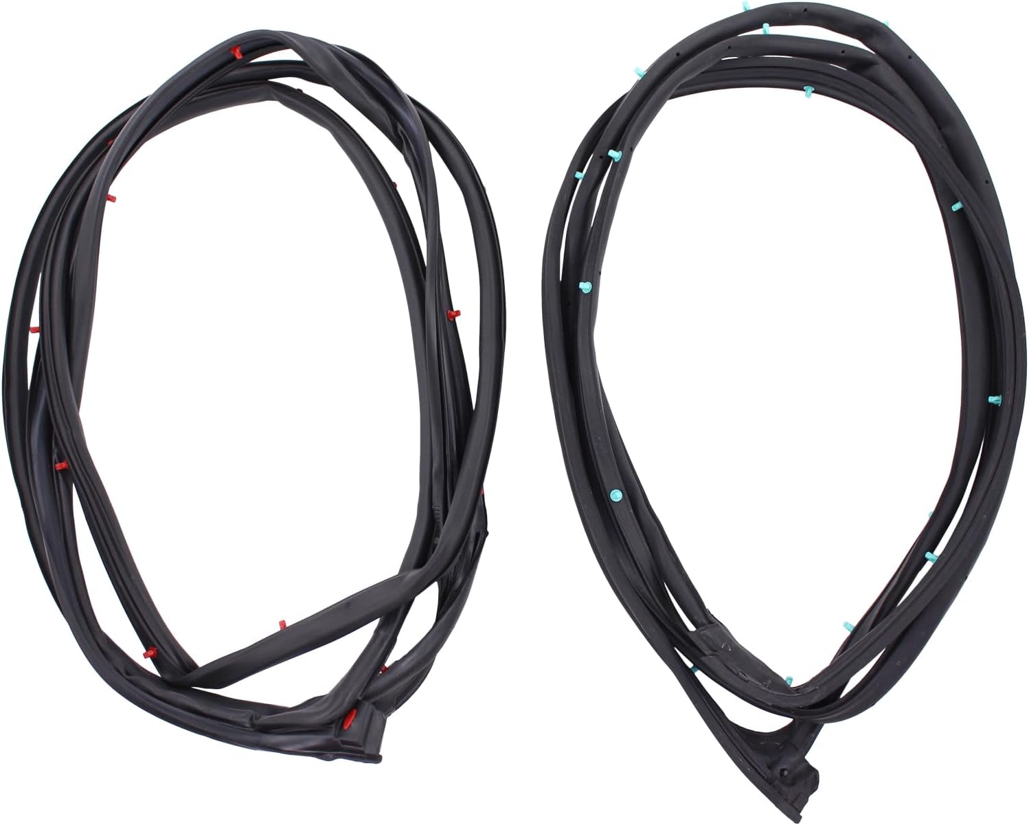 ApplianPar Front Driver and Passenger Side Door Seal Rubber Gasket Weatherstrip for Honda Accord 2003-2007