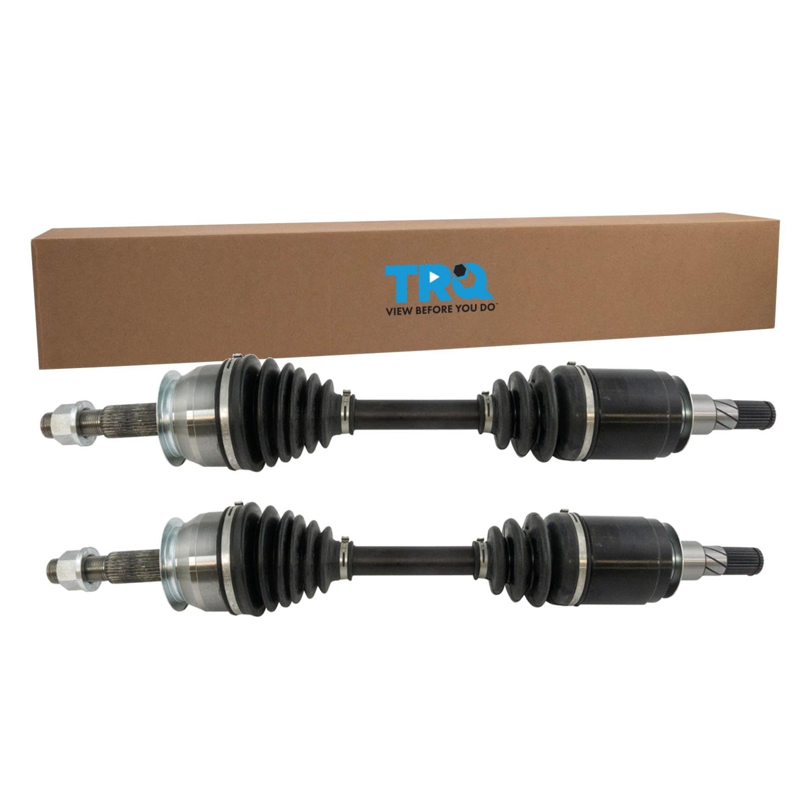 TRQ Front 2 Piece CV Axle Shaft Assembly Set