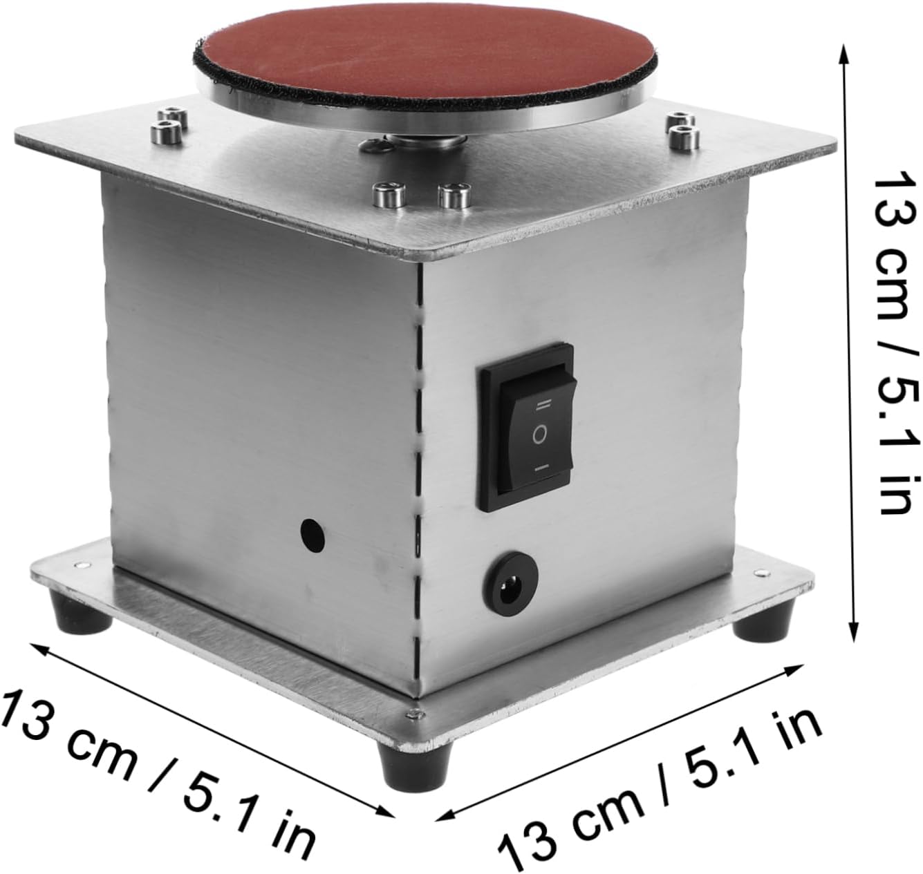 Compact Disc Sander for Woodworking and Jewelry Polishing Electric Mini Belt Sander Sandpaper and Wrenches