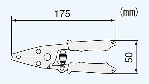 Miniatura 6 de ENGINEER Pelacables de precisión para alambre de calibre fino, grado profesional, mordazas de acero al carbono súper afiladas. Hecho en Japón. pa-06