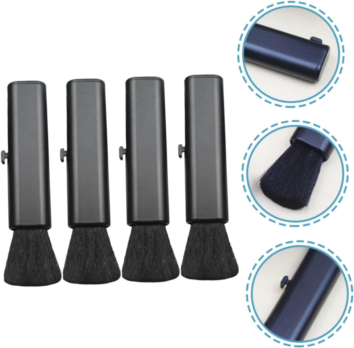 4 Piece Portable Wool Keyboard Cleaning Brush Set for Electronics