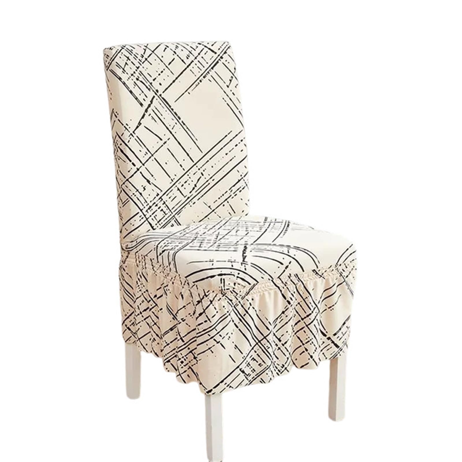 RRYPBOVG Wedding Chair Cover Stretch Spandex Dining Chair Cover Protectors Super Fit Banquet Chair Seat Slipcovers For Hotel And Wedding Ceremony Chair Skirt