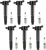 Vista 1 de Paquete de bobinas de encendido + bujías de iridio para Ford Fusion 2006-2009, Mercury Milan, Lincoln Zephyr 2006, Mazda Tribute 2009, 3.0L V6