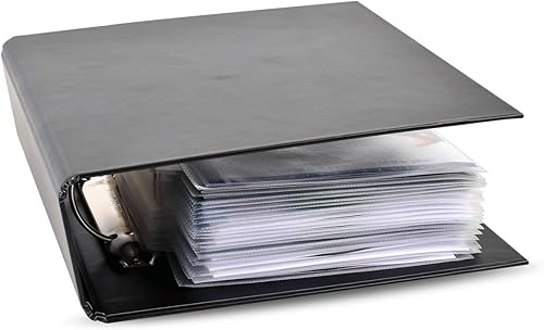 Miniatura 9 de DJOIS by Tarifold - Carpeta de 2 anillas para CD y DVD, almacenamiento duradero de CD y DVD, material duradero, tamaño A5, capacidad para 25 fundas,