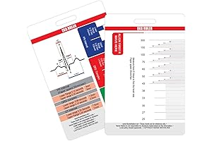 EKG Ruler Vertical Badge Card Tool: Essential for Healthcare Professionals