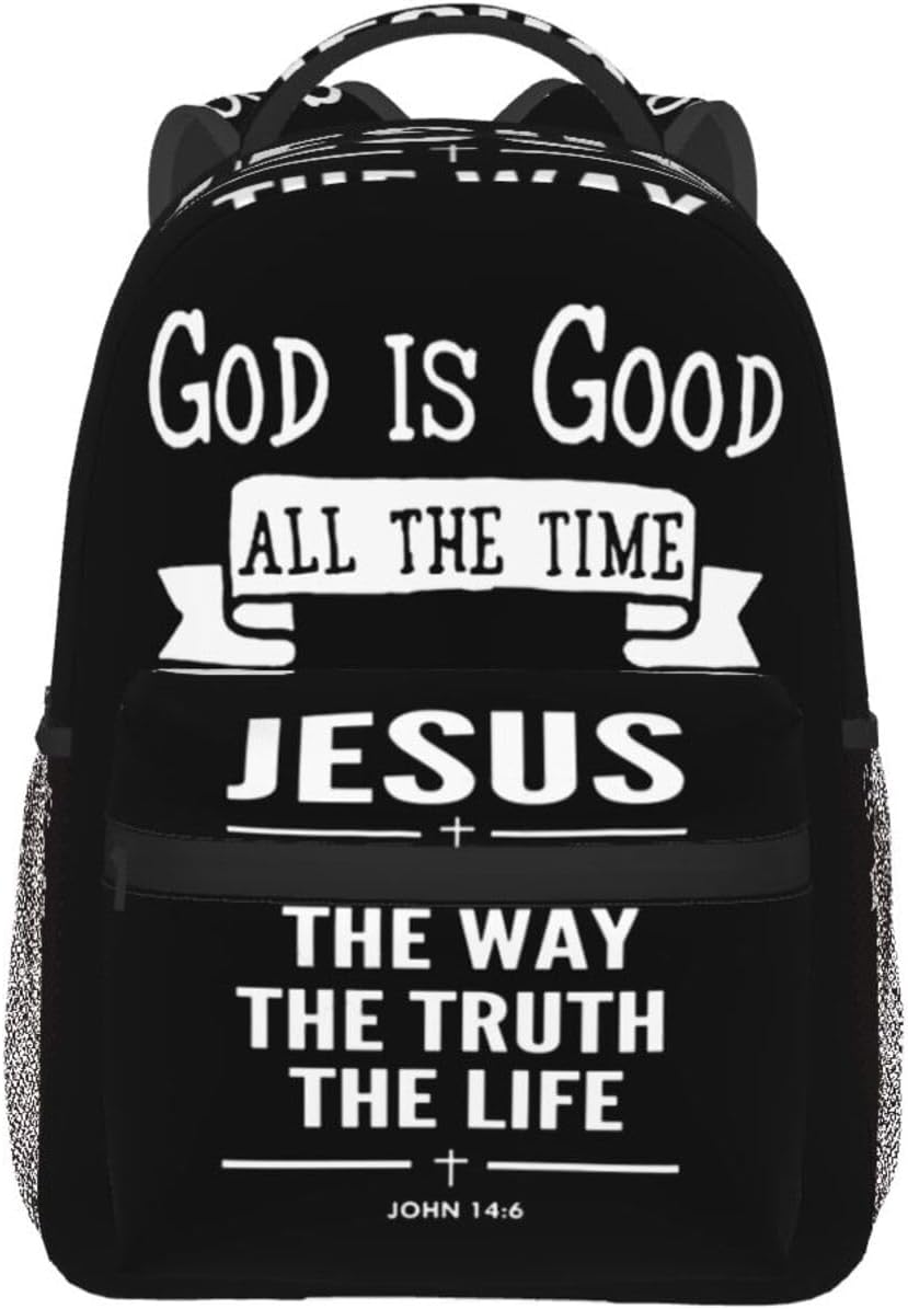 Christian Bible Laptop Backpack Jesus Backpack Travel Bag Laptop Computer Cross Backpack Bag for Women Men - Image 7