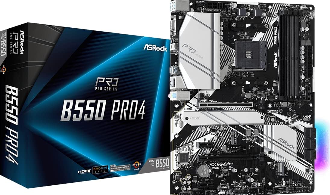 B550 Pro4 AMD B550 Emplacement AM4 ATX