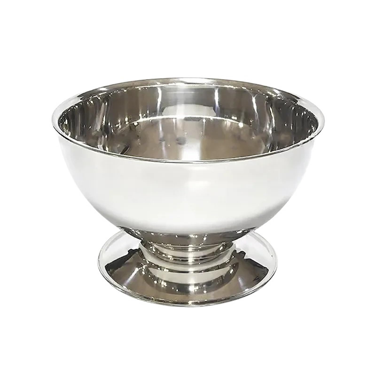 Cubitera Cuenco de champán de 13,5l, Cubo de Hielo de Acero Inoxidable for Vino, Cerveza, Bar, Cuenco de Hielo for Fiesta, Bar en casa para El Hogar(Big Silver)