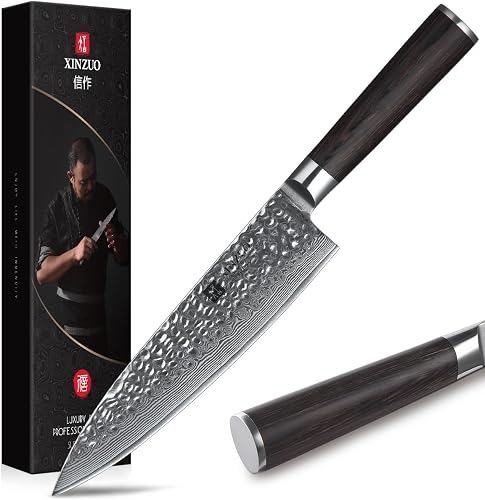 XINZUO Cuchillo de Cocinero 20.1cm de Acero Damasco…: opiniones