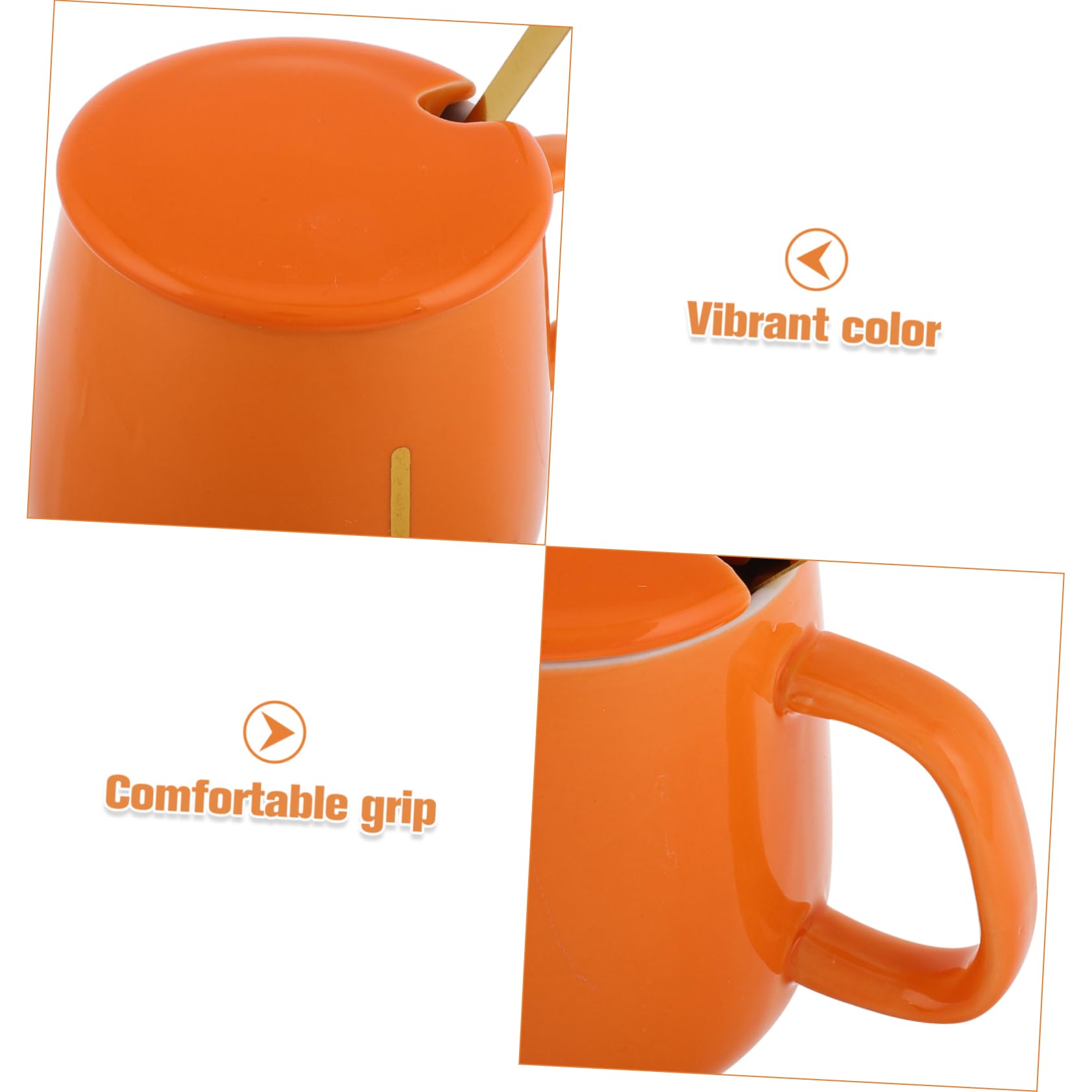 Calentador Taza Eléctrico con Set Taza Naranja Mantenedor Temperatura para Café Té Cacao Leche con Caja Regalo para Cumpleaños y Navidad