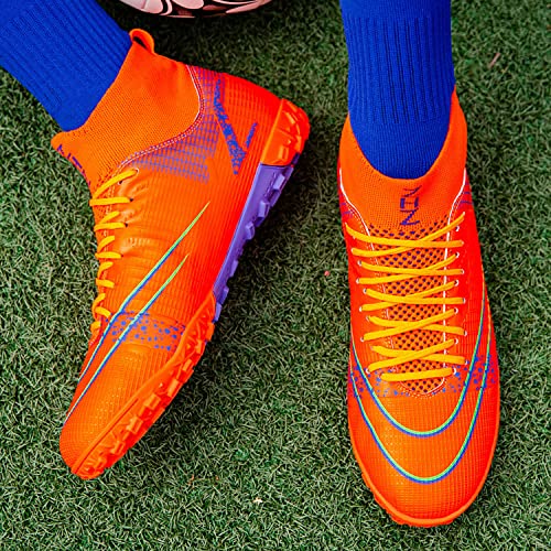 BOTEMAN Fußballschuhe Herren High Top Spike Cleats Trainingsschuhe Kinder Fußball Stiefel Unisex - Image 7