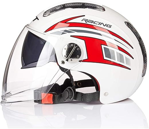 Amazon 女性 用 の バイク ヘルメット ハーフヘルメット 女性用 ヘルメット バイクジェットヘルメット Dotドイツバイクオープンフェイス ヘルメット ステッカー バイクヘルメット 半帽 車 バイク