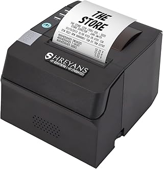 SHREYANS Inkless Thermal Billing Printer with Autocutter, Compatible with Windows, Linux, and Macbooks (80mm Receipt Auto Cutter with LAN)