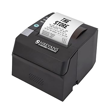 SHREYANS 80mm Inkless Thermal Billing Printer with Autocutter | Supports All Windows Linux and Macbooks | Most Usefull in Restaurants Supermarkets Deparmental Stores Malls Warehouse Retail Shops