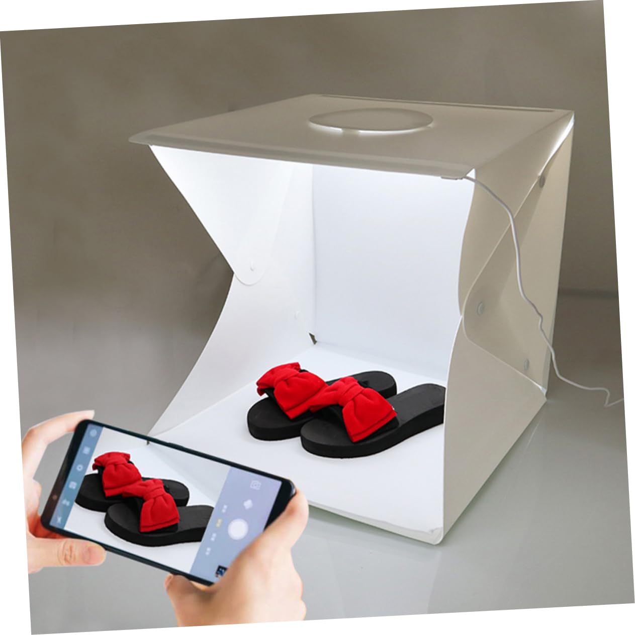 Hemobllo Boîte à Lumière Photo Portable pour Studio Boîte à Lumière pour Photographie Boite Photo Compacte