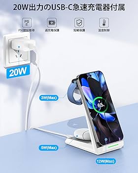 Amazon.co.jp: NANAMI 3in1 ワイヤレス充電器 Google Pixel専用