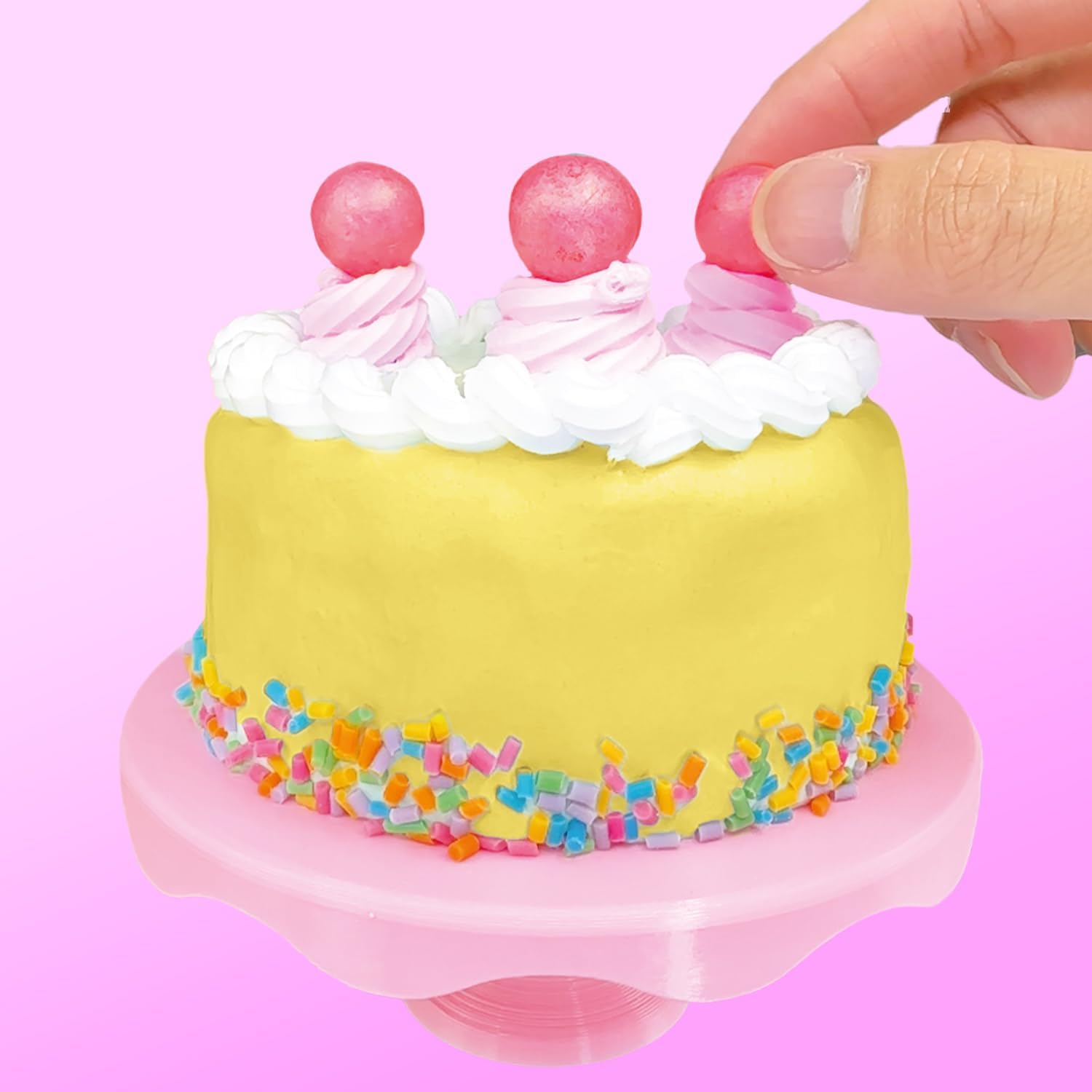 So Slime Sensations Sugary Crush Cake - Make Fun Slime Treats - Includes All You Need to Make a Cute Custom Cake Out of Different compounds - 6+