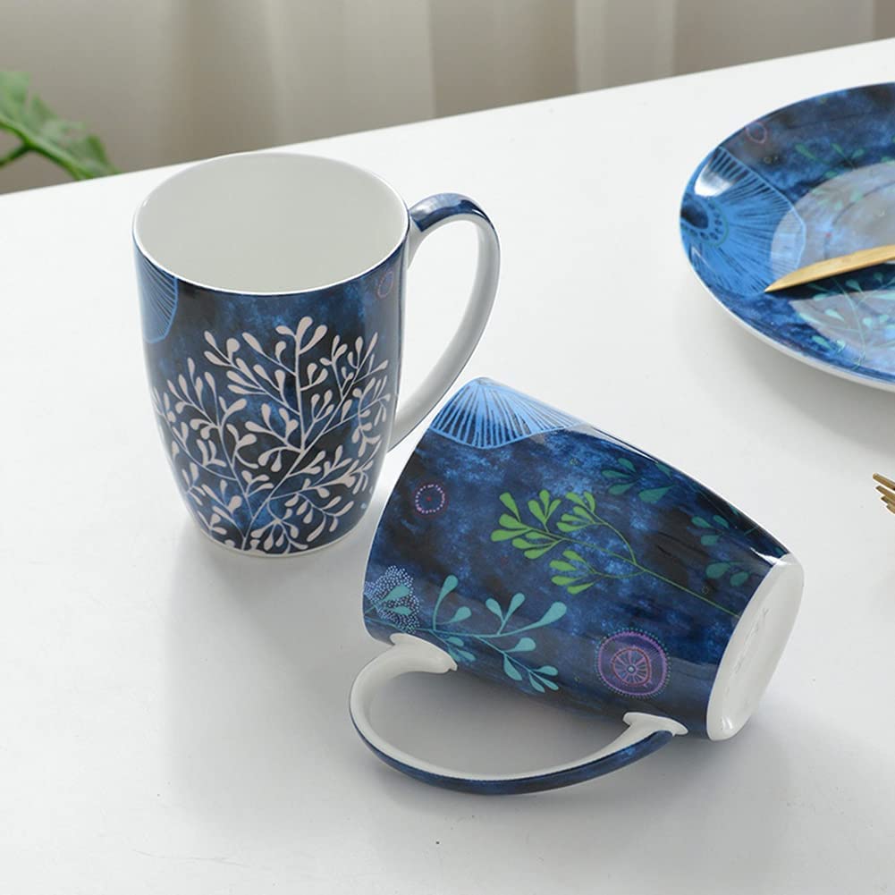 Zestaw zastawy stołowej dla 10 osób, lekkie luksusowe talerze i miski w stylu skandynawskim, kreatywny design z porcelany kostnej