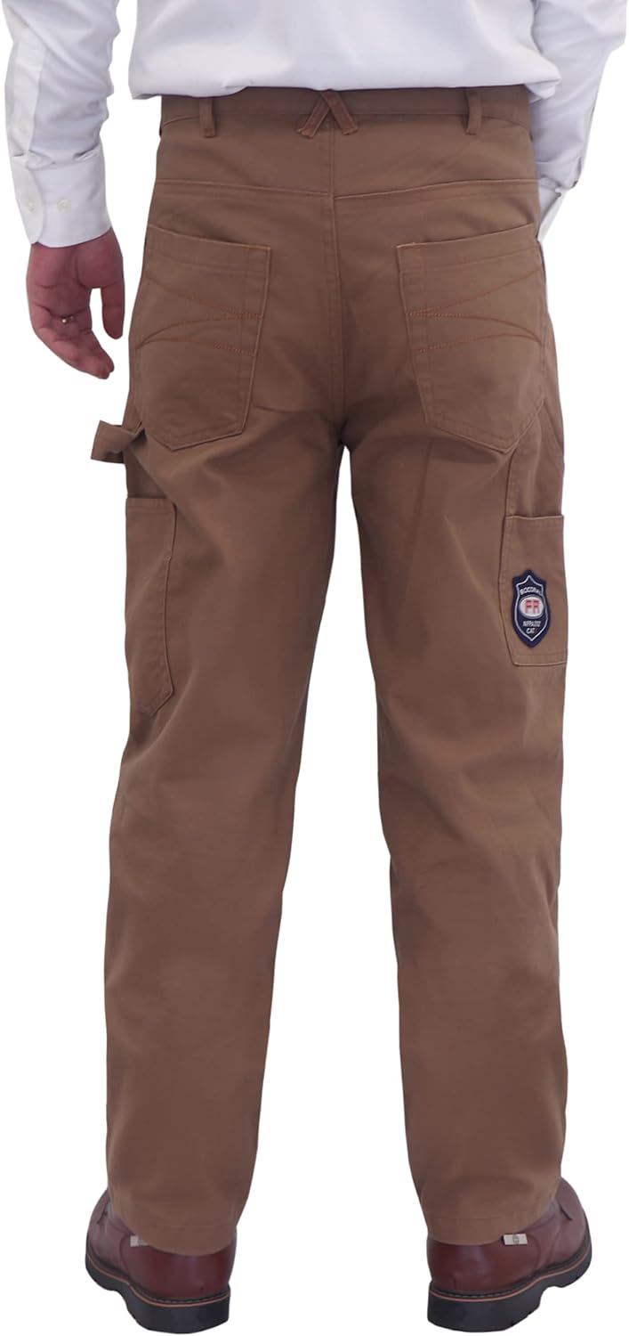 BOCOMAL FR Pants for Men Flame Resistant Duck and Denim Carpenter Pants Fire Retardant Jeans - Image 5