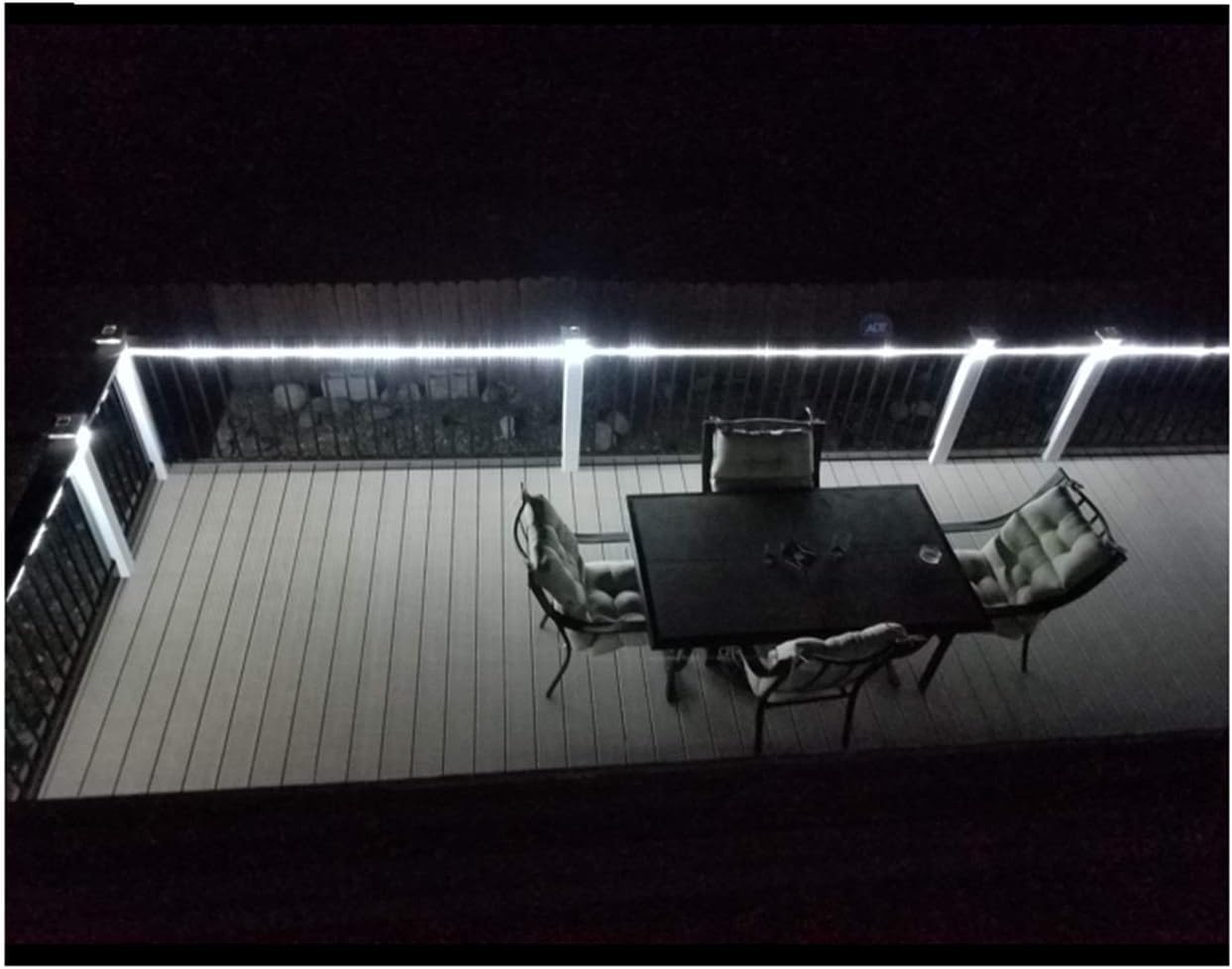STARSHINE LED Rope Lights,Connectable Waterproof LED String Lights Kit for Patio, Backyard, Garden, Wedding, Christmas Party, Indoor and Outdoor Decorations, UL Listed (50FT/15M, White)