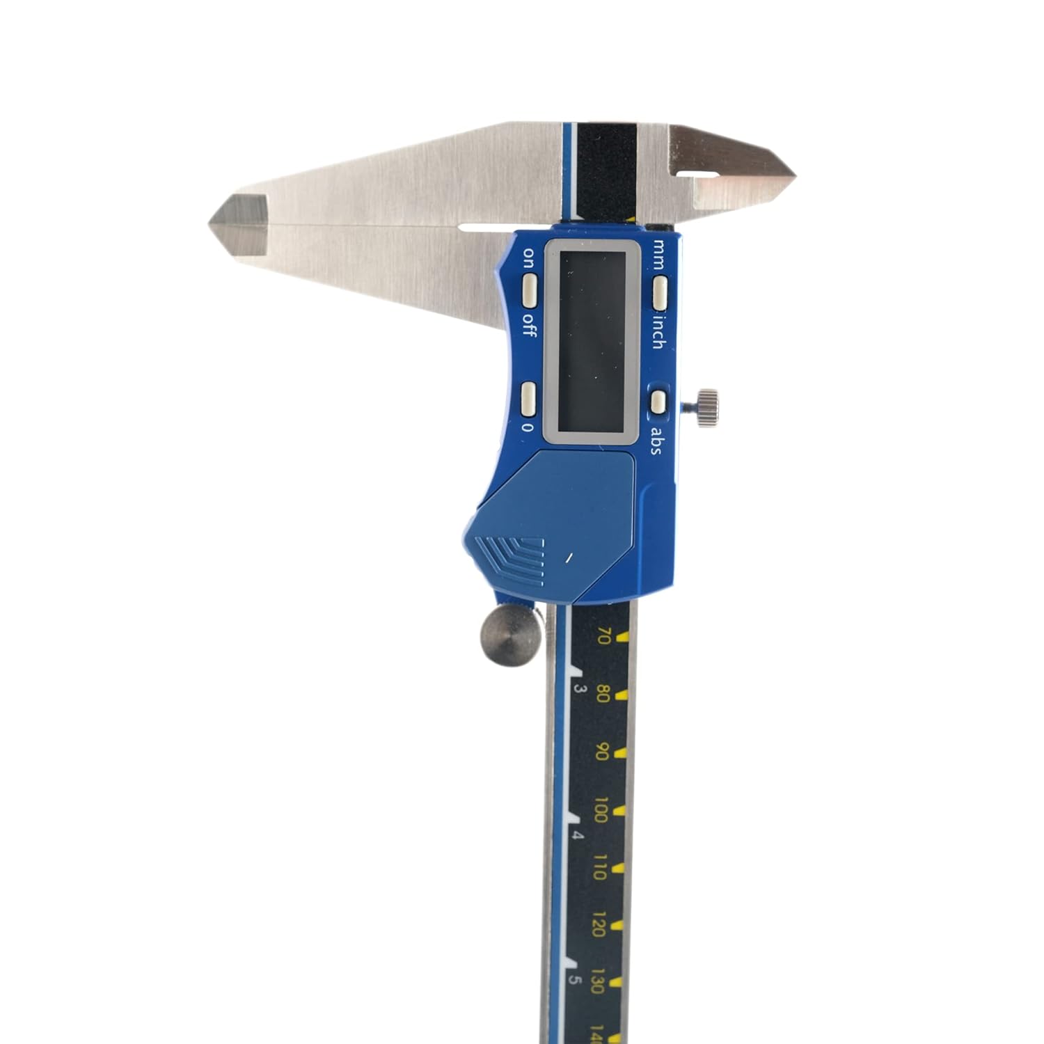 Digital display and control buttons of the caliper