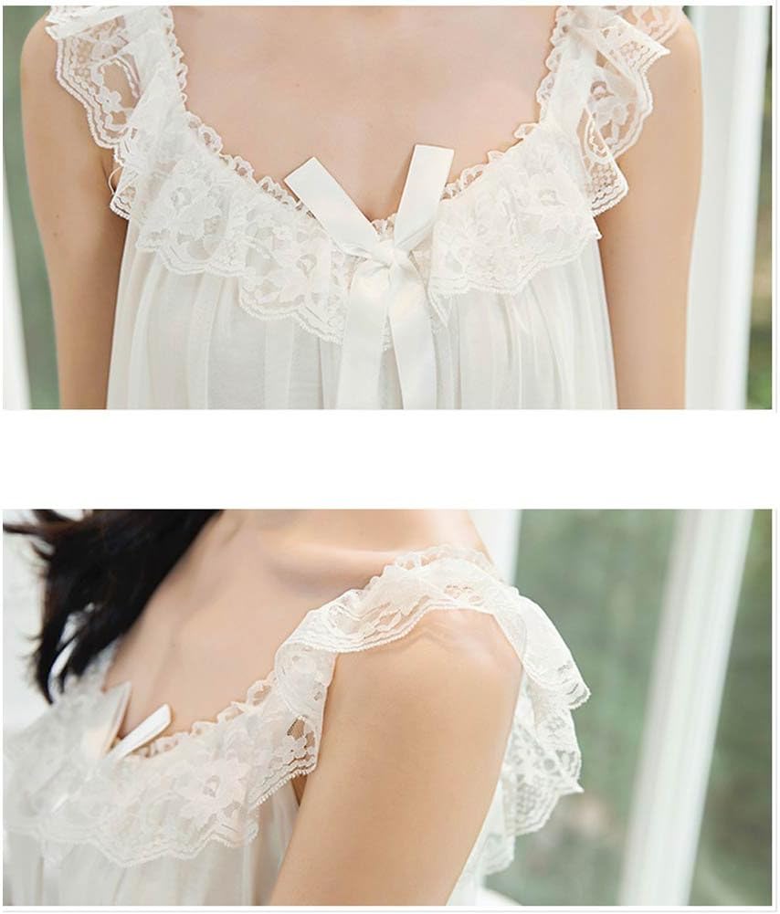 Women's Sleepwear Lace Nightdress Victorian Vintage Nightgown Loungewear Pajamas - Image 5