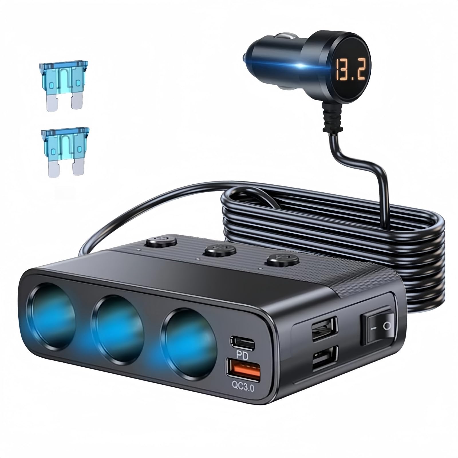 リクエスト 3点 まとめ商品 Amazon.co.jp: 【令和6年 シガーソケット 急速充電】LISEN