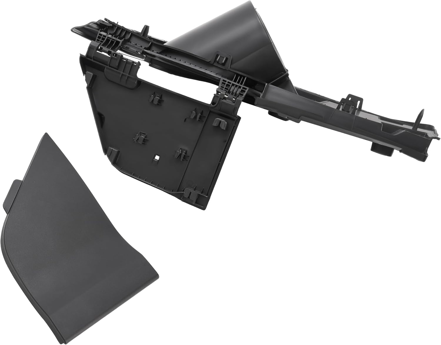 HECASA Fuel Gas Filler Pocket Housing Hinge Door Cover Compatible with 2015-2023 Ford Transit Van 150 250 350 HD Replace for CK4Z-5427936-A CK4Z-61405A26-B (Fuel Filler Housing+Black Gas Cap Cover)