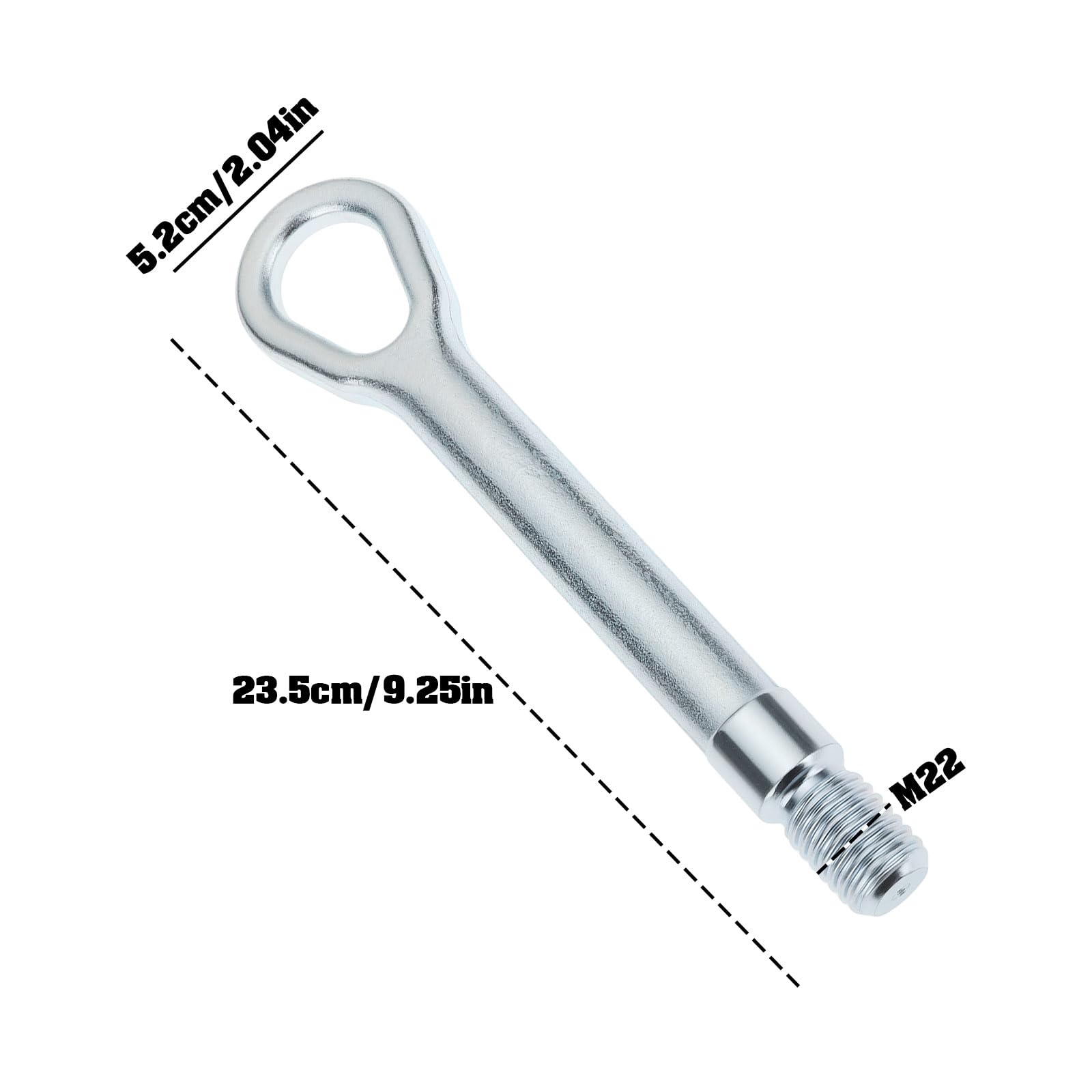 SG Store Crochet de Remorquage à Filetage Droit M22 A2223150000 A2213150061 Compatible avec Mercedes-Benz Classe ABC W176 W205 W246