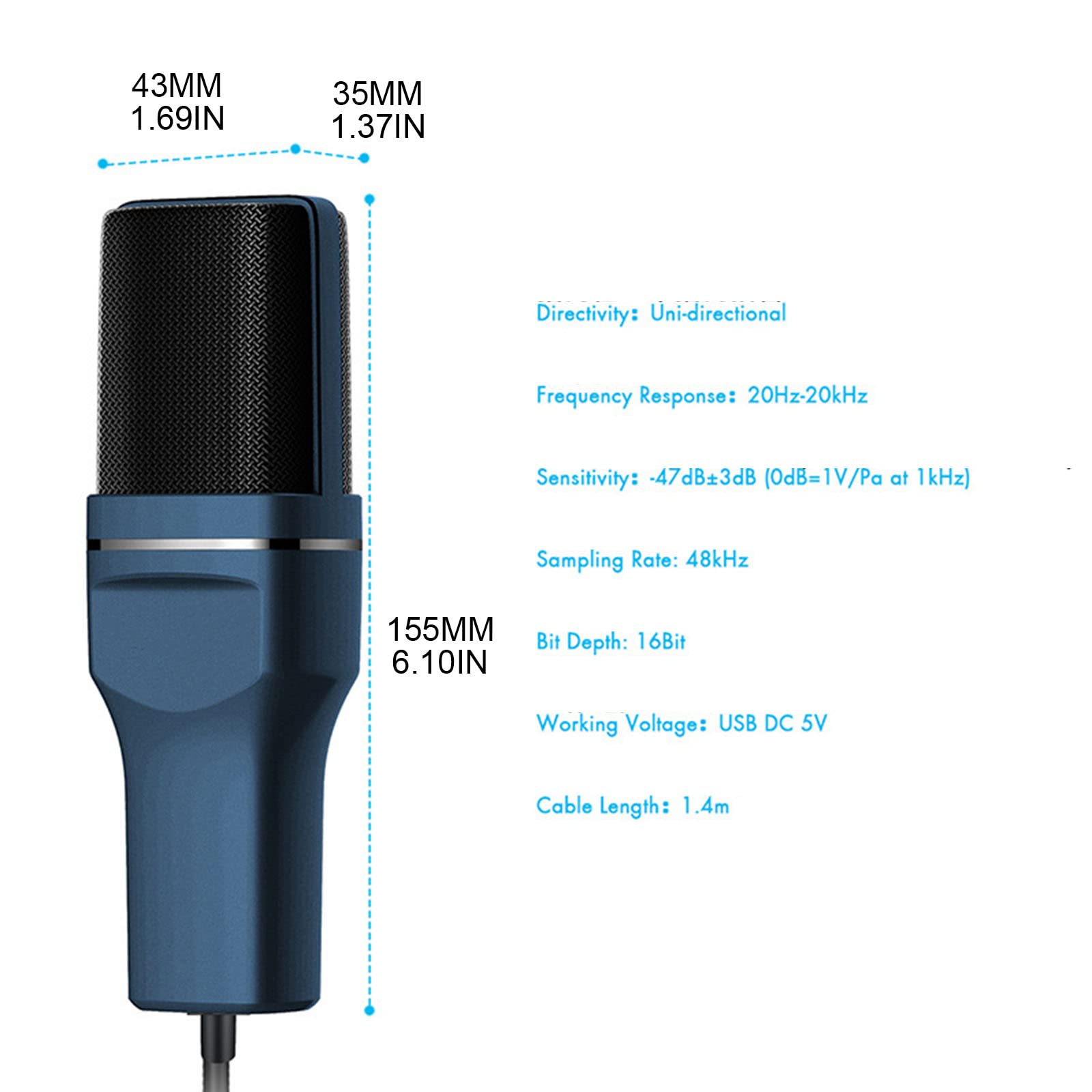 Juego de micrófono USB para computadora, micrófono para cantar, equipo de transmisión de voz, trípode